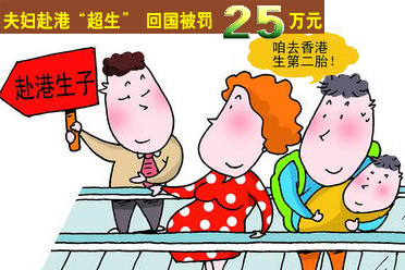 夫妇赴港超生 回大陆被罚25万